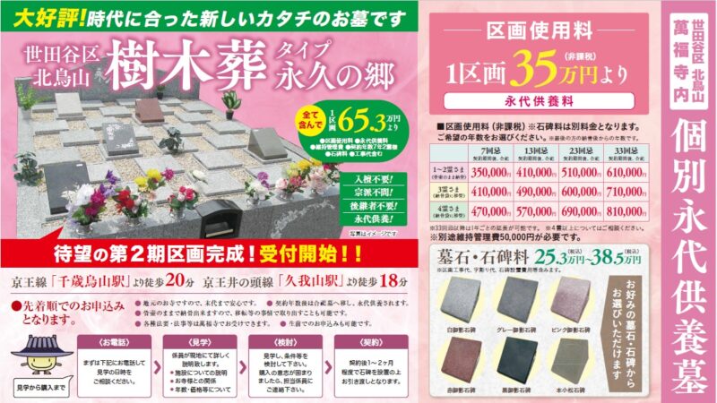 世田谷区北烏山・萬福寺樹木葬のご案内